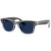 Умные очки Ray-Ban Meta* Wayfarer Gen 2 Shiny Transparent Grey, Фотохромные линзы Clear to Sapphire Transitions (RW4012), размер M